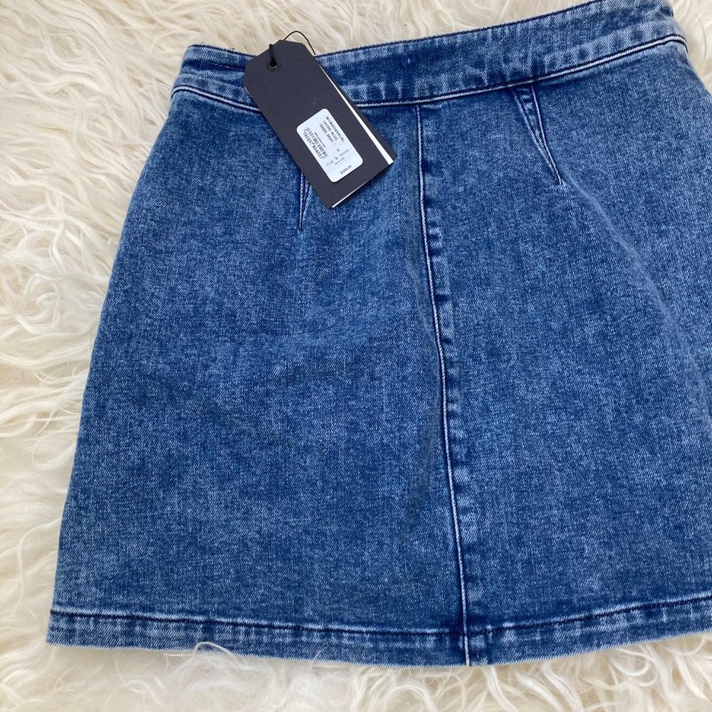rag & bone Isabel Zip-Front Denim Mini Skirt - Picture 13 of 15
